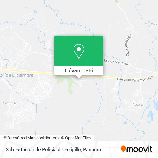 Mapa de Sub Estación de Policia de Felipillo