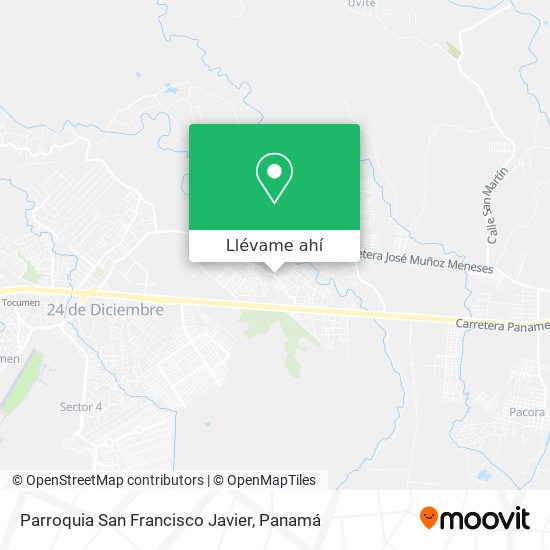 Mapa de Parroquia San Francisco Javier