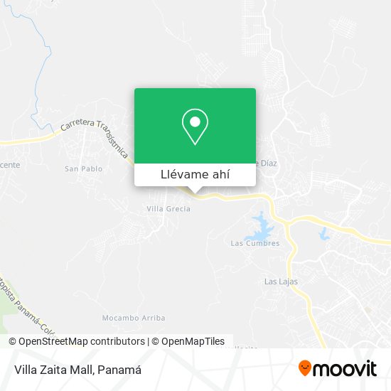 Mapa de Villa Zaita Mall