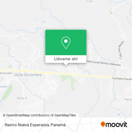 Mapa de Rastro Nueva Esperanza