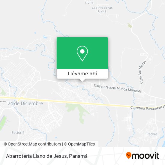Mapa de Abarroteria Llano de Jesus