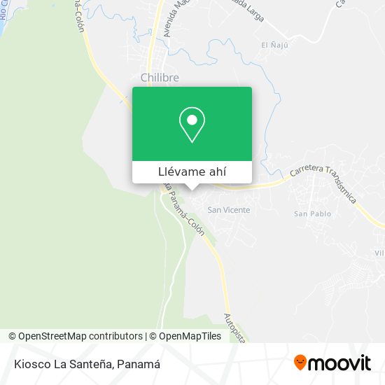 Mapa de Kiosco La Santeña