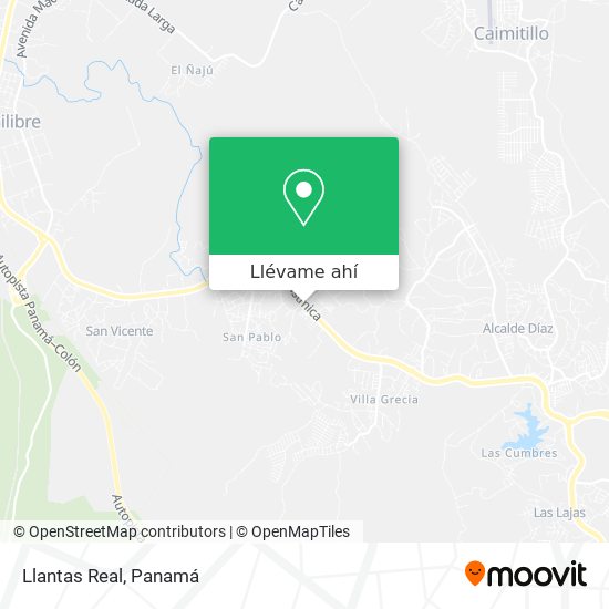 Mapa de Llantas Real