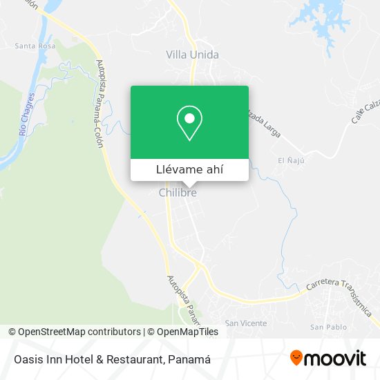 Mapa de Oasis Inn Hotel & Restaurant