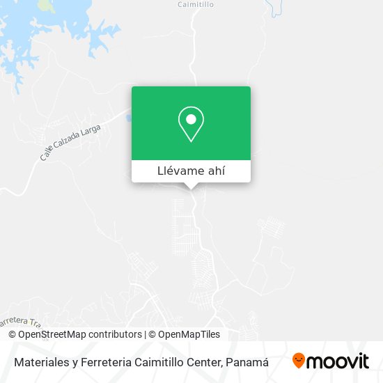 Mapa de Materiales y Ferreteria Caimitillo Center
