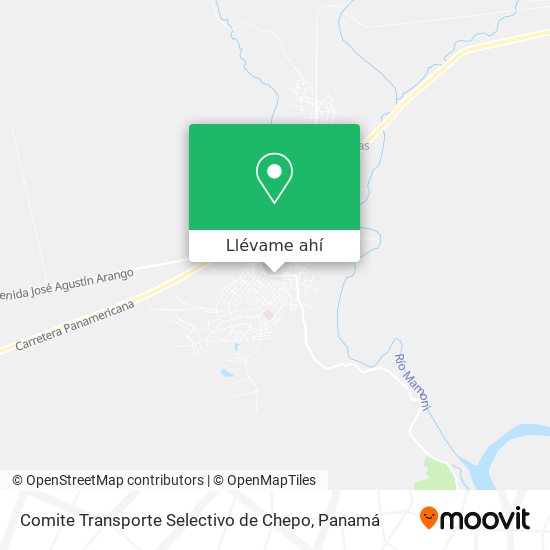 Mapa de Comite Transporte Selectivo de Chepo