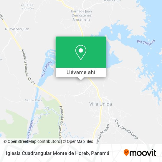 Mapa de Iglesia Cuadrangular Monte de Horeb