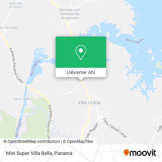 Mapa de Mini Super Villa Bella