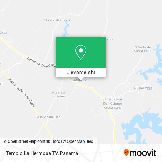 Mapa de Templo La Hermosa TV