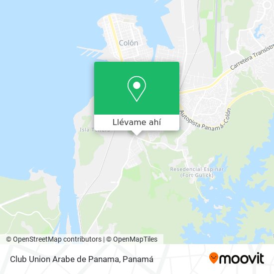 Mapa de Club Union Arabe de Panama