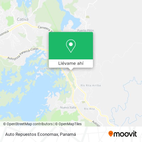 Mapa de Auto Repuestos Economax