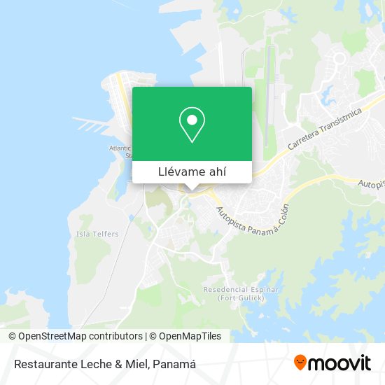 Mapa de Restaurante Leche & Miel