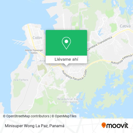 Mapa de Minisuper Wong La Paz