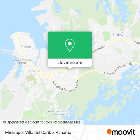 Mapa de Minisuper Villa del Caribe