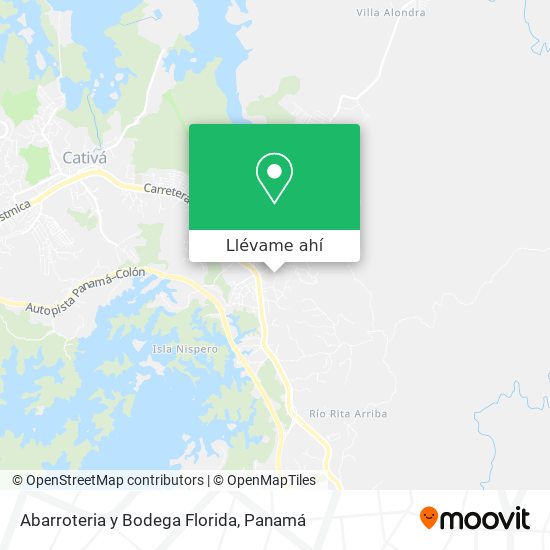 Mapa de Abarroteria y Bodega Florida