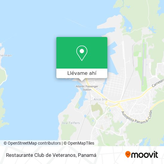 Mapa de Restaurante Club de Veteranos