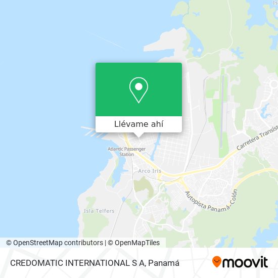 Mapa de CREDOMATIC INTERNATIONAL S A