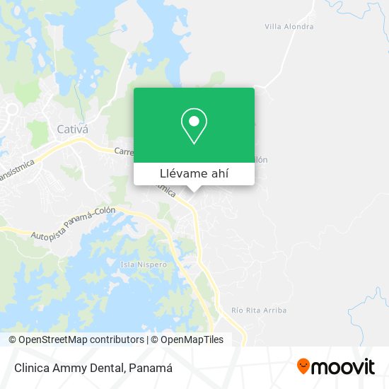 Mapa de Clinica Ammy Dental