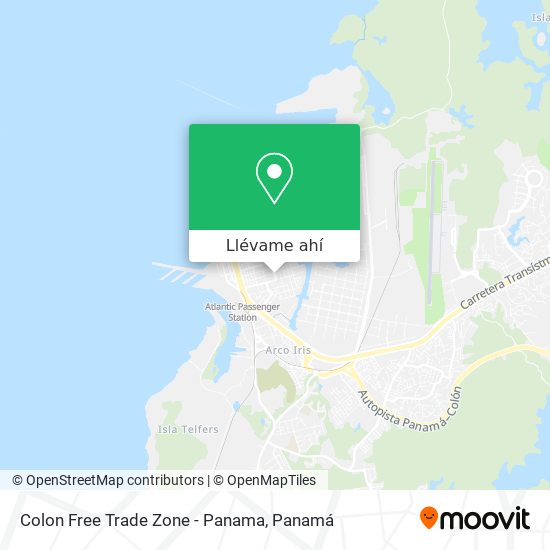 Mapa de Colon Free Trade Zone - Panama