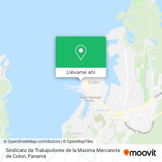 Mapa de Sindicato de Trabajodores de la Maxima Mercancte de Colon