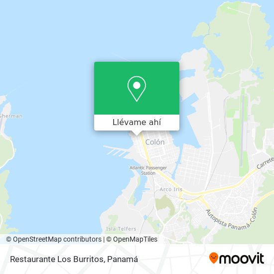 Mapa de Restaurante Los Burritos