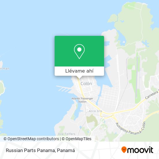 Mapa de Russian Parts Panama