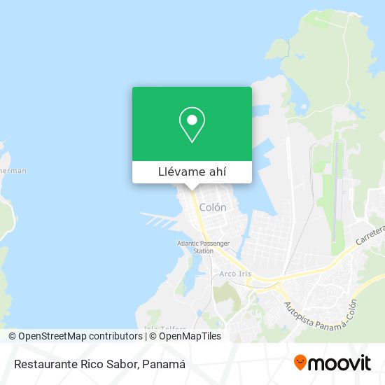 Mapa de Restaurante Rico Sabor