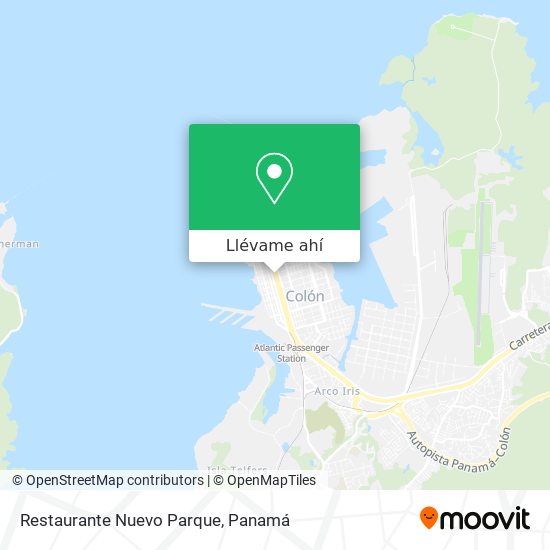 Mapa de Restaurante Nuevo Parque