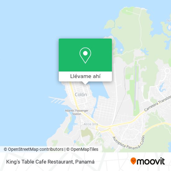 Mapa de King's Table Cafe Restaurant
