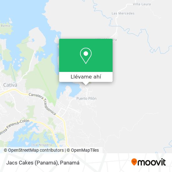 Mapa de Jacs Cakes (Panamá)