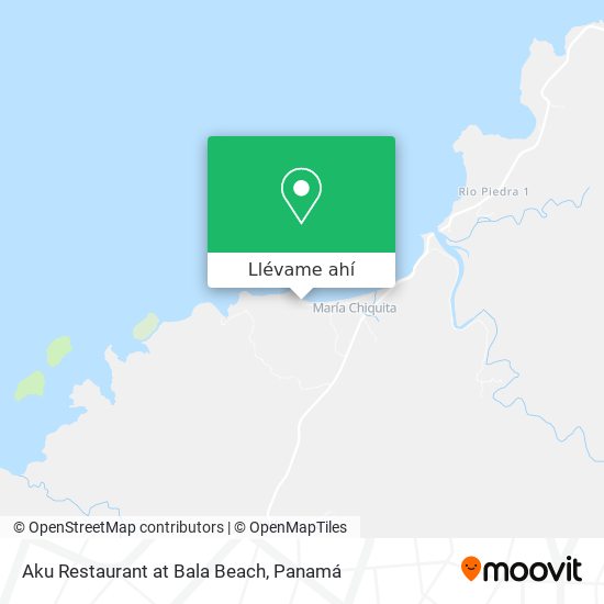 Mapa de Aku Restaurant at Bala Beach
