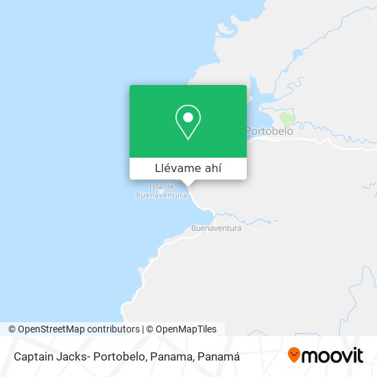 Mapa de Captain Jacks- Portobelo, Panama