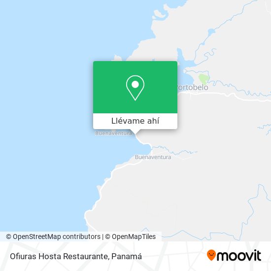 Mapa de Ofiuras Hosta Restaurante