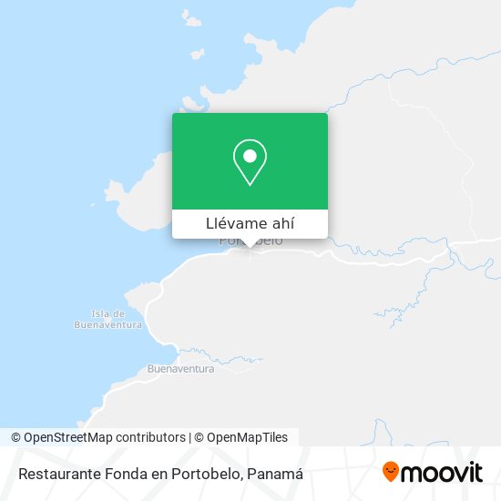 Mapa de Restaurante Fonda en Portobelo