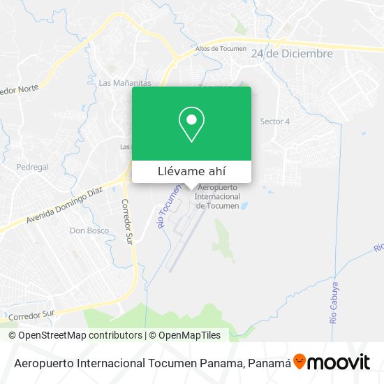 Cómo llegar a Aeropuerto Internacional Tocumen Panama en Autobús o Metro?