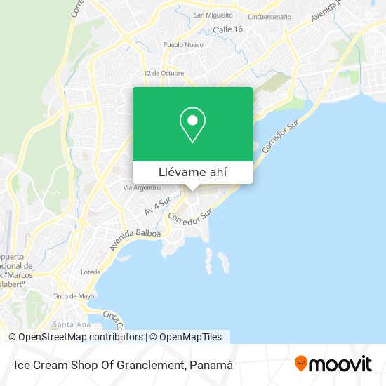 Mapa de Ice Cream Shop Of Granclement