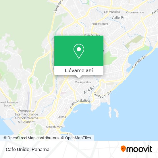 Mapa de Cafe Unido