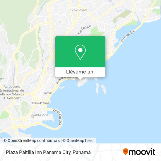 Mapa de Plaza Paitilla Inn Panama City