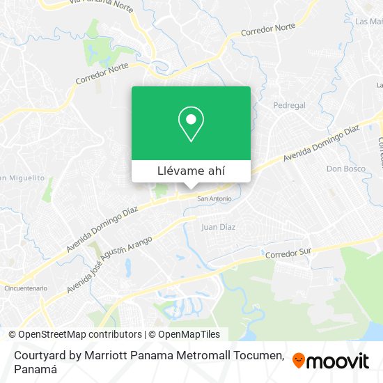 Mapa de Courtyard by Marriott Panama Metromall Tocumen