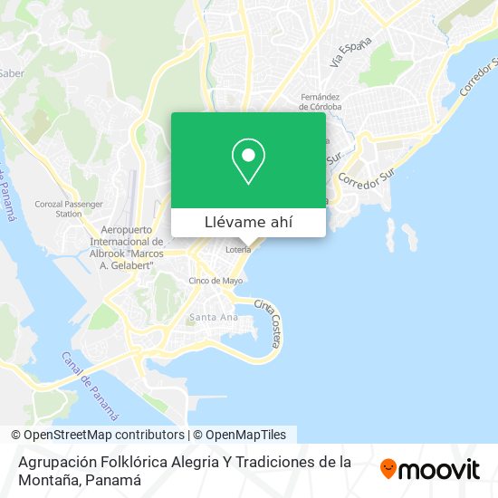 Mapa de Agrupación Folklórica Alegria Y Tradiciones de la Montaña