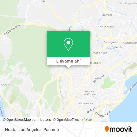 Mapa de Hostal Los Angeles