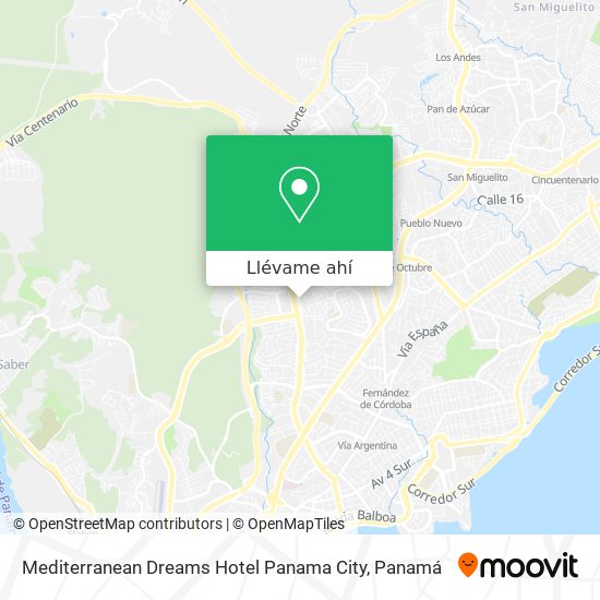 Mapa de Mediterranean Dreams Hotel Panama City