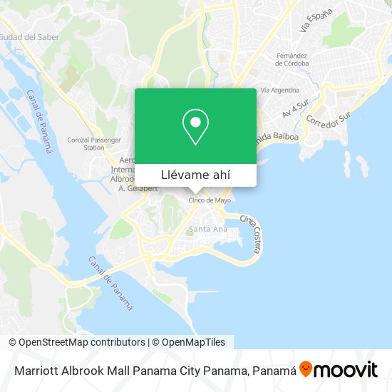 Mapa de Marriott Albrook Mall Panama City Panama