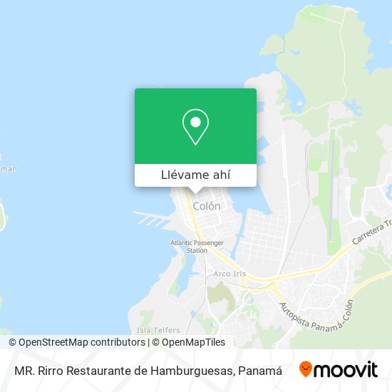 Mapa de MR. Rirro Restaurante de Hamburguesas