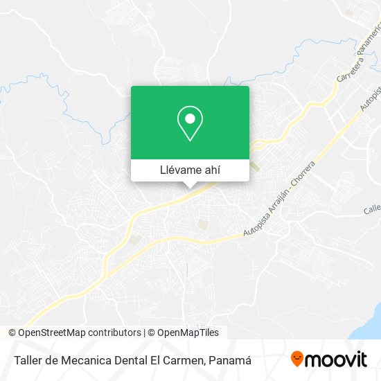 Mapa de Taller de Mecanica Dental El Carmen