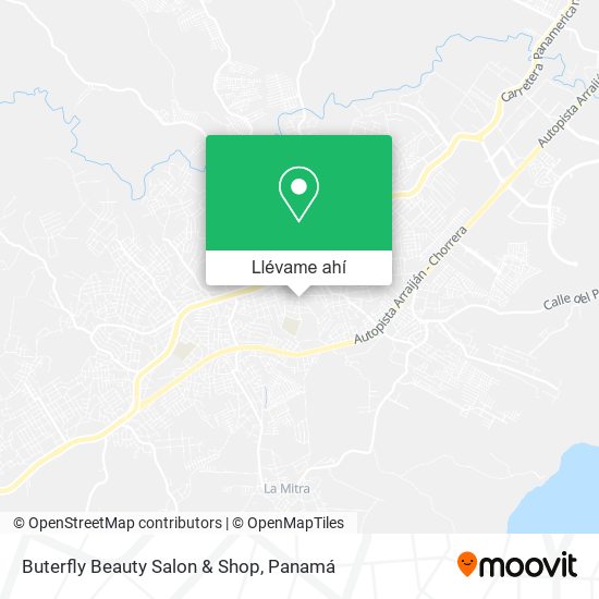 Mapa de Buterfly Beauty Salon & Shop