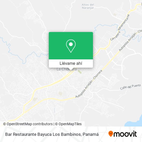 Mapa de Bar Restaurante Bayuca Los Bambinos