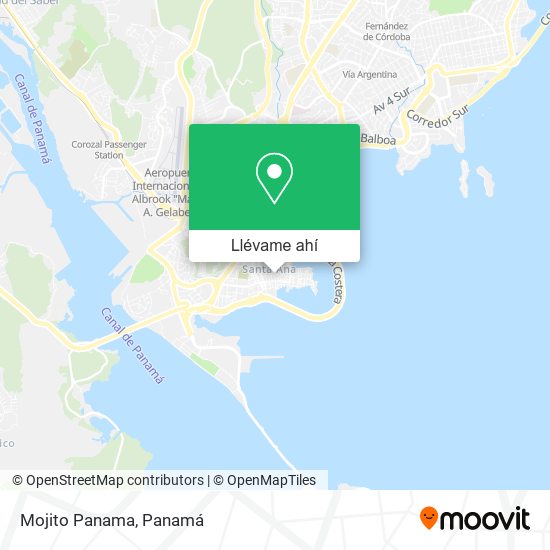 Mapa de Mojito Panama