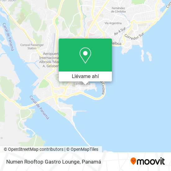 Mapa de Numen Rooftop Gastro Lounge