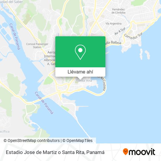 Mapa de Estadio Jose de Martiz o Santa Rita